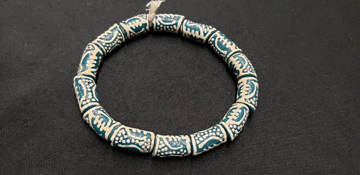 African Beads, Gye Nyame Glass Beads for Jewelry Making