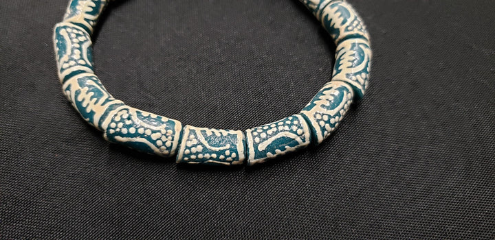 African Beads, Gye Nyame Glass Beads for Jewelry Making