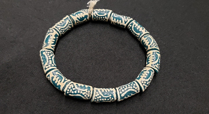 African Beads, Gye Nyame Glass Beads for Jewelry Making