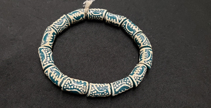 African Beads, Gye Nyame Glass Beads for Jewelry Making