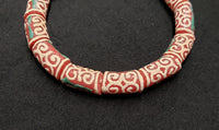 Craft with African glass beads from Ghana. Design jewelry, accessories, or crafts, with Dwennimmen Adinkra beads.