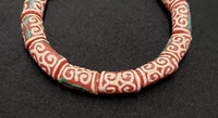Craft with African glass beads from Ghana. Design jewelry, accessories, or crafts, with Dwennimmen Adinkra beads.