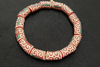 Craft with African glass beads from Ghana. Design jewelry, accessories, or crafts, with Dwennimmen Adinkra beads.