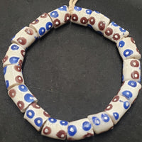 African glass beads, evil eye beads, AAB# 1583