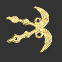 Adinkra Akofena African Brass Link/Pendant - Wear Courage