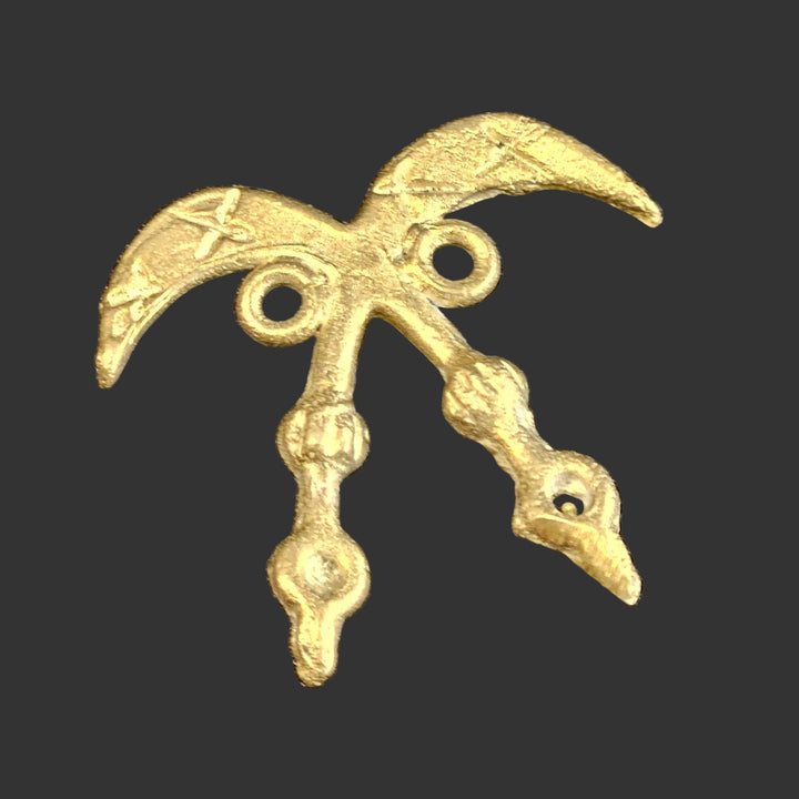 Adinkra Akofena African Brass Link/Pendant - Wear Courage