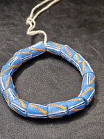 Painted African Recycled Glass Beads - Medium Tube Beads #1310