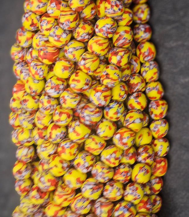 Fused African Recycled Glass Beads – Round #3513