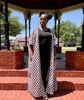 African Print Kimono Duster/ Custom Boho Oversized Robe