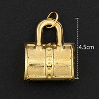 Hip Hop Personality Pendant Gold Color African Map Mermaid Dollar Euro Shape Pendant for Women Men Luxury Copper Chain Jewelry