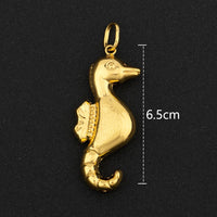 Hip Hop Personality Pendant Gold Color African Map Mermaid Dollar Euro Shape Pendant for Women Men Luxury Copper Chain Jewelry
