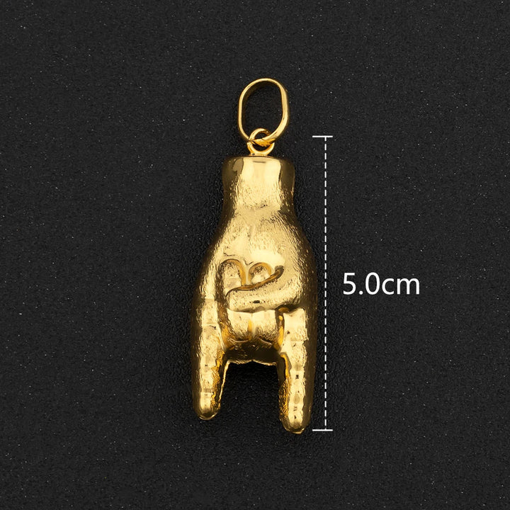 Hip Hop Personality Pendant Gold Color African Map Mermaid Dollar Euro Shape Pendant for Women Men Luxury Copper Chain Jewelry