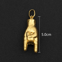 Gold Color Hip Hop Personality Pendant African Map Mermaid Dollar Euro Shape Pendant Party Jewelry Birthday Gifts
