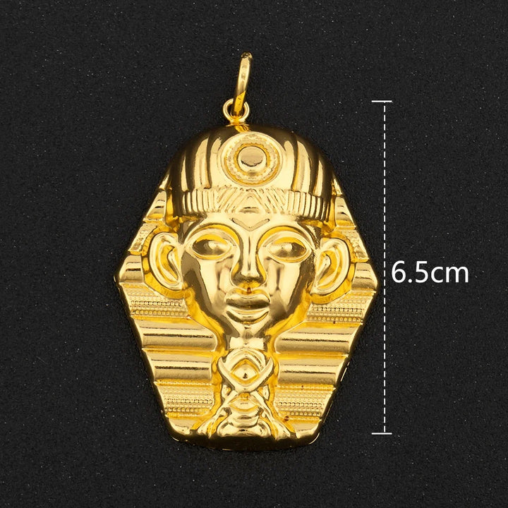 Hip Hop Personality Pendant Gold Color African Map Mermaid Dollar Euro Shape Pendant for Women Men Luxury Copper Chain Jewelry