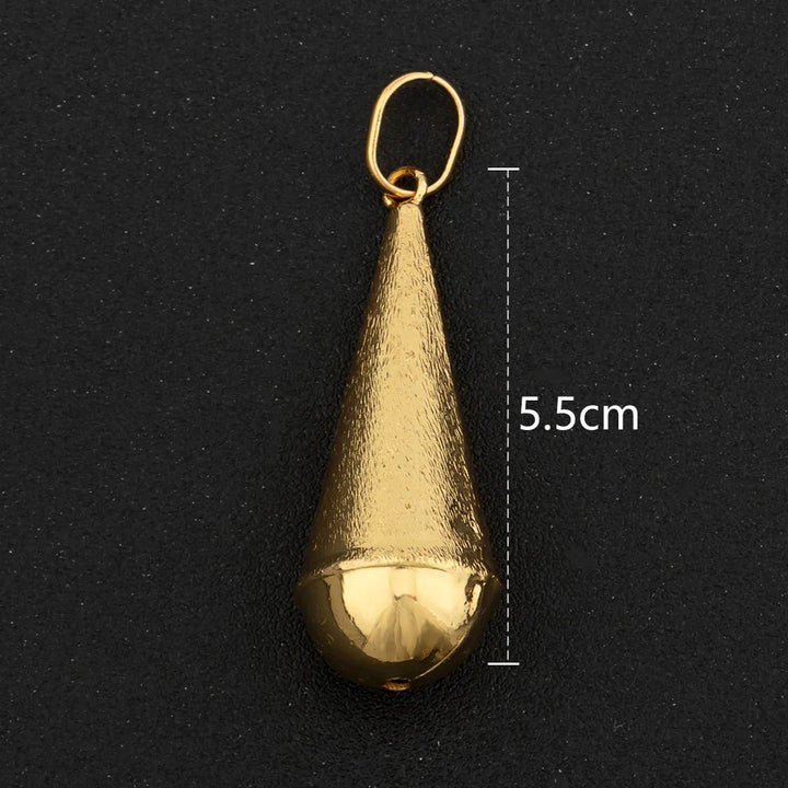 Gold Color Hip Hop Personality Pendant African Map Mermaid Dollar Euro Shape Pendant Party Jewelry Birthday Gifts