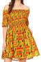 1066-Orange/Black-tribal