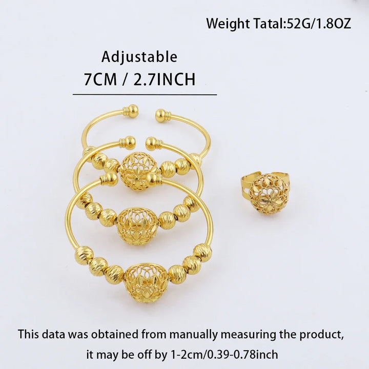 ethiopian hawaiian jewelry bangle 18k gold  plated bracelet for women flower bangle african free shipping Valentine's Day gift