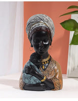 Mother and Child African Tribal Figurine Decorative Sculpture
