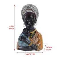 Mother and Child African Tribal Figurine Decorative Sculpture