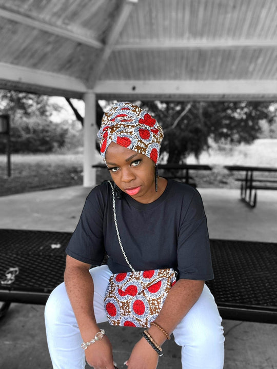 Ankara Purse and Head Wrap