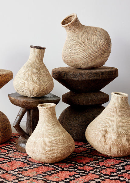 Binga Nongo Natural Woven Gourd Basket