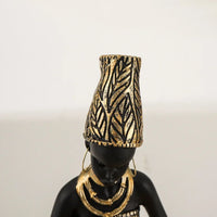 Figurine - Golden African Tray