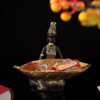 Figurine - Golden African Tray