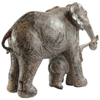Large African Elephant and Calf Statue Decorative Home and Garden Decor