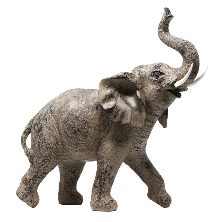 Large African Elephant and Calf Statue Decorative Home and Garden Decor