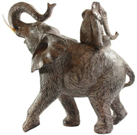 Large African Elephant and Calf Statue Decorative Home and Garden Decor
