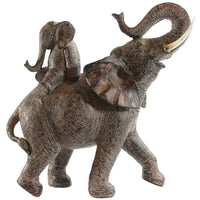 Large African Elephant and Calf Statue Decorative Home and Garden Decor