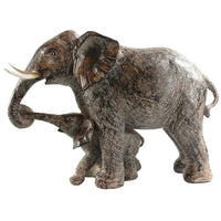Large African Elephant and Calf Statue Decorative Home and Garden Decor