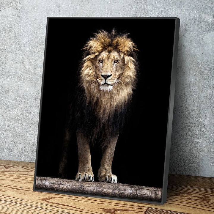 Mighty Lion Canvas Wall Art - African Lion