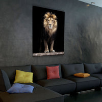 Mighty Lion Canvas Wall Art - African Lion