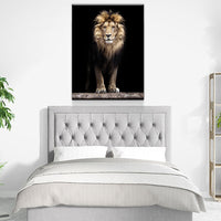 Mighty Lion Canvas Wall Art - African Lion