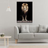 Mighty Lion Canvas Wall Art - African Lion