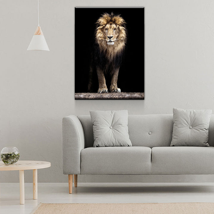 Mighty Lion Canvas Wall Art - African Lion