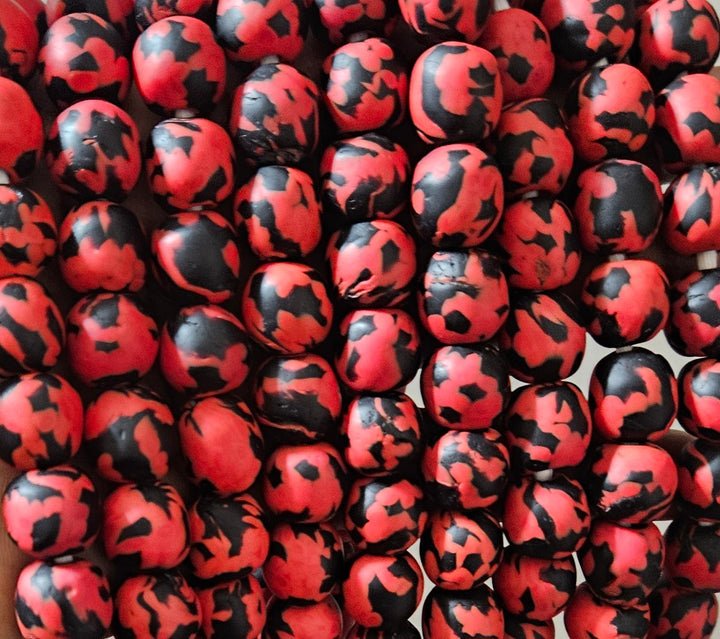 Fused African Recycled Glass Beads – Round #3514
